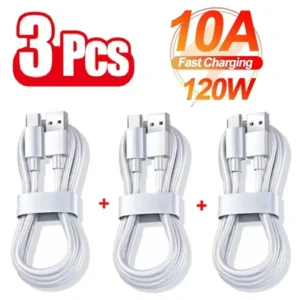 3PCS 100W 10A USB Type C USB Cable