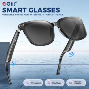 EIGIIS New Smart Glasses Polarized Bluetooth